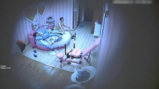 【3D】丈夫舔妻子的小穴，强烈的女性高潮