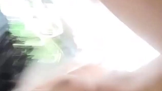学校天台扒光后入女友