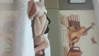 腿再张大一点就可以吃扇贝了南通少妇做spa被操